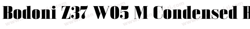 Bodoni Z37 W05 M Condensed Bold字体转换